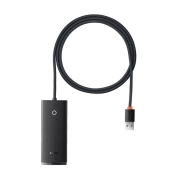 هاب چهار پورت USB-A بیسوس مدل Lite Series - مشکی 1