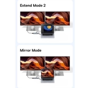 هاب USB-C یازده پورت بیسوس مدل Metal Gleam Series BS-OH147 - خاکستری فضایی