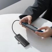 هاب 4 پورت USB-A بیسوس مدل Lite Series WKQX030001 - مشکی 8
