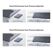 پاوربانک مگنتی بیسوس مدل PicoGo Ultra-Slim Qi2 ظرفیت 10000mAh – خاکستری