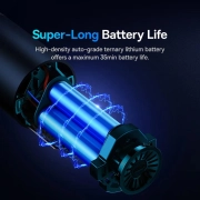 جارو شارژی خودرو بیسوس مدل A5 130W - مشکی