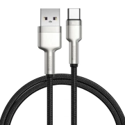 کابل شارژ سریع USB-A به USB-C بیسوس مدل Cafule Series CAKF000101 طول 1m و توان 66W - مشکی