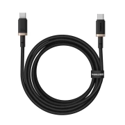 کابل شارژ سریع USB-C به USB-C بیسوس مدل Dura 100W طول 2m – طلایی/مشکی