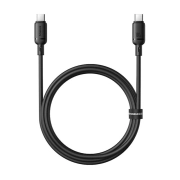 کابل شارژ سریع USB-C به USB-C بیسوس مدل Silky Series 100W طول 1m - مشکی