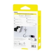 کابل شارژ سریع USB-C به Lightning PD بیسوس مدل Silky طول 1m - مشکی