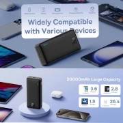 پاوربانک بیسوس مدل Airpow ظرفیت 20000mAh – مشکی