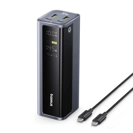 پاوربانک بیسوس مدل EnerGeek GP12 ظرفیت 20800mAh و توان 145W - خاکستری فضایی