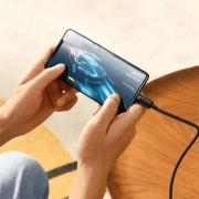کابل شارژ سریع USB-C به USB-C بیسوس مدل cawj040001 طول 1m - مشکی