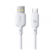 کابل شارژ سریع USB-A به USB-C بیسوس مدل Silky P10377703213-00 طول 1m - سفید 2