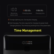 پاوربانک بیسوس مدل Blade PPBL000201 ظرفیت 20000mAh و توان 100W – مشکی 4
