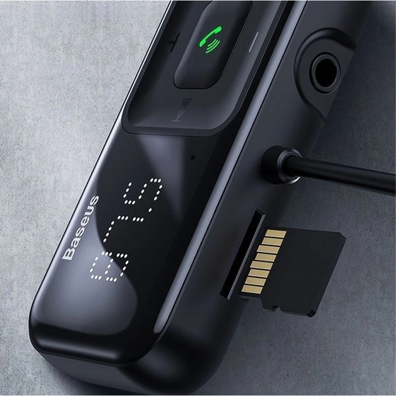شارژر فندکی و گیرنده بلوتوث بیسوس مدل T typed S-16 - مشکی