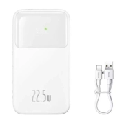 پاوربانک بیسوس مدل Comet ظرفیت 10000mAh همراه با کابل - سفید