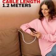 کابل شارژ USB به لایتنینگ هانیول مدل HC000018/CBL طول 1٫2 متر - نقره‌ای