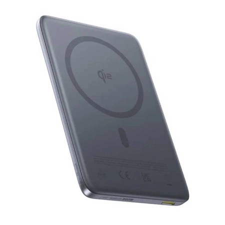 پاوربانک مگنتی بیسوس مدل PicoGo Ultra-Slim Qi2 ظرفیت 10000mAh – خاکستری