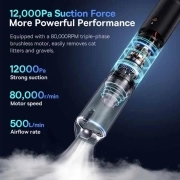 جارو شارژی خودرو بیسوس مدل A3lite 100W - مشکی