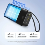پاوربانک بیسوس مدل EnerFill FC51 Bipow 2 Pro ظرفیت 30000mAh - مشکی