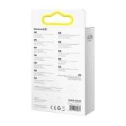 کابل شارژ سریع USB-C به USB-C بیسوس مدل Crystal Shine 100W طول 1.2m – آبی