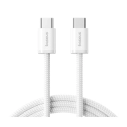 کابل شارژ سریع USB-C به USB-C بیسوس مدل Dynamic 4 Series طول 1m- سفید