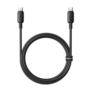 کابل شارژ سریع USB-C به USB-C بیسوس مدل Silky 100W طول 2m – مشکی