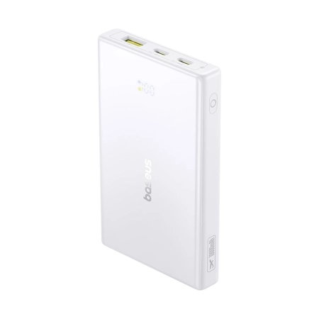پاوربانک بیسوس مدل PicoGo PPPG1W20 ظرفیت 10000mAh همراه با کابل - سفید