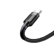 کابل شارژ سریع USB-A به USB-C بیسوس مدل Cafule 3A طول 0.5m - مشکی/خاکستری