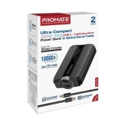 پاوربانک پرومیت مدل NEO-10UNI ظرفیت 10000mAh - مشکی