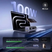 پاوربانک بیسوس مدل EnerGeek GR11 ظرفیت 10000mAh و توان 145w - خاکستری