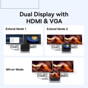 هاب 11 پورت بیسوس مدل Metal Gleam Series BS-OH147 - خاکستری 2