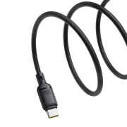 کابل شارژ سریع USB-C به USB-C بیسوس مدل Silky 100W طول 2m – مشکی