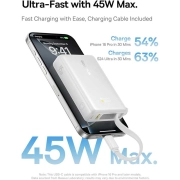 پاوربانک بیسوس مدل PicoGo ظرفیت 10000mAh - سفید