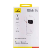 پاوربانک بیسوس مدل QPow2 ظرفیت 10000mAh - سفید