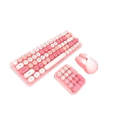 ماوس و کیبورد بی سیم مافی مدل Bean Max - صورتی