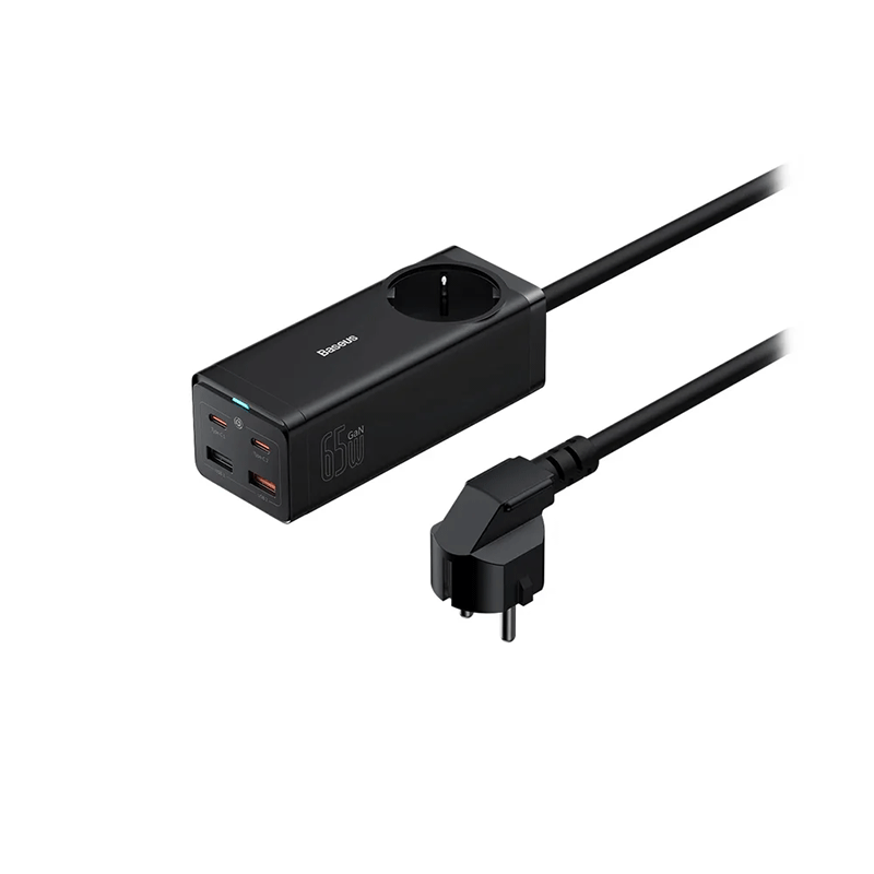 شارژر رومیزی 5 پورت بیسوس مدل GaN3 PowerCombo 65W - مشکی 6