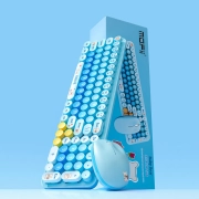 ماوس و کیبورد بی سیم مافی مدل Baby Bear - آبی