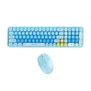 ماوس و کیبورد بی سیم مافی مدل Baby Bear - آبی