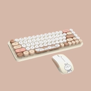 ماوس و کیبورد بی سیم مافی مدل I Bean Pro - طیف قهوه ای