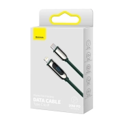 کابل شارژ USB-C به لایتنینگ بیسوس مدل Display طول 2m - سبز