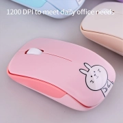 ماوس و کیبورد بی سیم مافی مدل I Bean Pro - صورتی