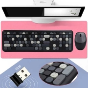 ماوس و کیبورد بی سیم مافی مدل 666 - مشکی خاکستری