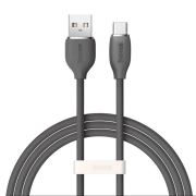 کابل شارژ USB-A به USB-C بیسوس مدل Jelly-Serie 100W طول 1.2m - خاکستری تیره