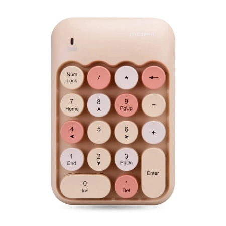 کیبورد اعداد بی سیم مافی مدل X910 - طیف قهوه ای