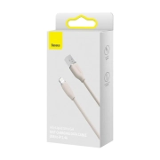 کابل شارژ سریع USB-A به لایتنینگ بیسوس مدل Jelly Liquid Silica Gel طول 2m - صورتی