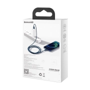 کابل شارژ سریع USB-A به لایتنینگ بیسوس مدل Superior Series طول 2m - آبی
