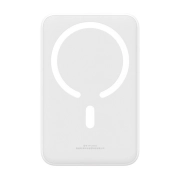 پاوربانک مگنتی بیسوس مدل Airpow ظرفیت 20000mAh همراه با کابل - سفید