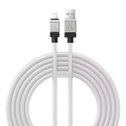 کابل شارژ سریع USB-A به لایتنینگ بیسوس مدل CoolPlay Series طول 2m - سفید