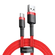 کابل شارژ سریع USB‑A به Micro USB بیسوس مدل Cafule طول 1m - قرمز
