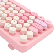 ماوس و کیبورد بی سیم مافی مدل Sweet Colorful - صورتی