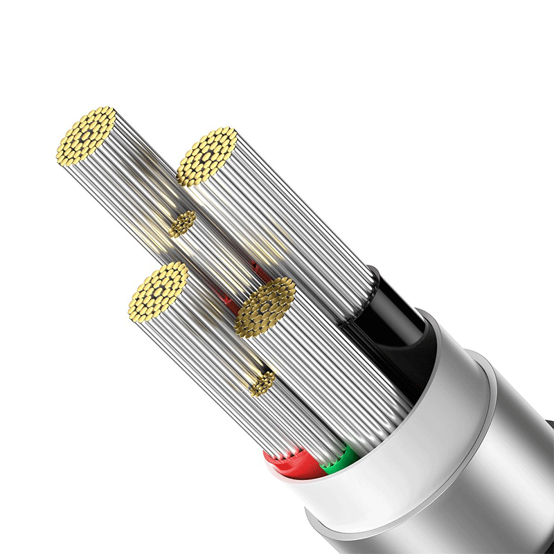 کابل شارژ USB-A به USB-C بیسوس مدل Explorer 100W طول 1m - سرمه‌ای 4