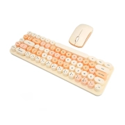 ماوس و کیبورد بی سیم مافی مدل I Bean Colorful - طیف قهوه ای