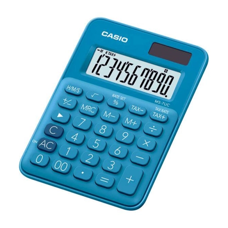 ماشین حساب کاسیو مدل MS-7UC-BU-N-DC(CN)